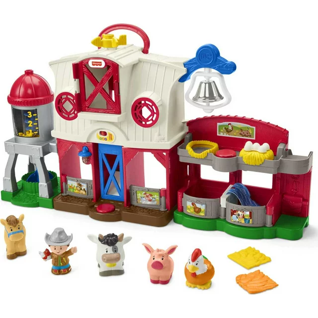 Photo 1 of Fisher-Price Little People Farm Toy, Toddler Playset with Smart Stages Learning Content
