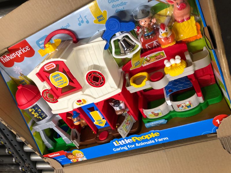 Photo 1 of Fisher-Price Little People Farm Toy, Toddler Playset with Smart Stages Learning Content
