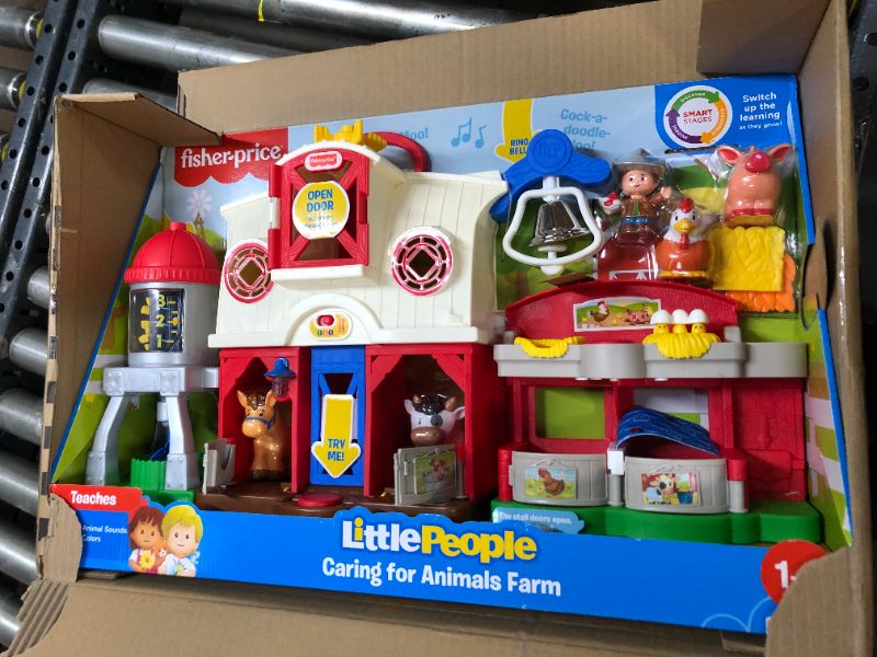 Photo 1 of Fisher-Price Little People Farm Toy, Toddler Playset with Smart Stages Learning Content
