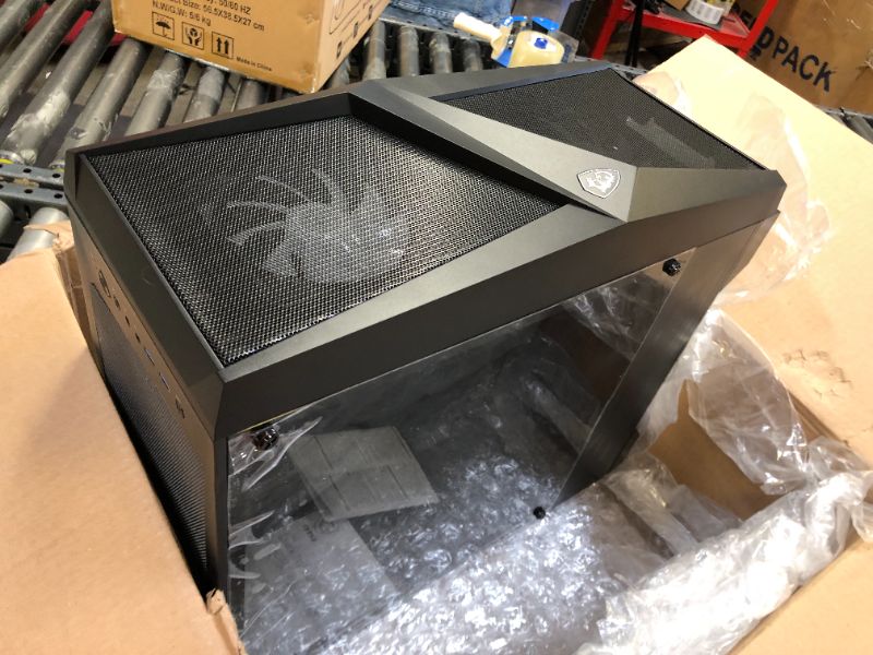 Photo 2 of  MSI Premium Mid-Tower Gaming PC Case - Tempered Glass Side Panel -