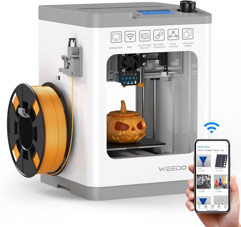 Photo 1 of WEEDO TINA2S 3D Printers for Kids and Beginners, Mini 3D Printer with Wi-Fi Printing and Auto Leveling, Fully Assembled Small 3D Printer with Open Source Firmware, Work with PLA/PLA+/TPU
