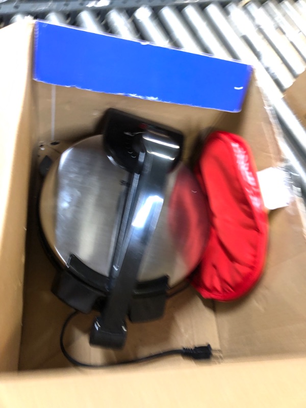 Photo 2 of 10inch Roti Maker by StarBlue with FREE Roti Warmer - The automatic Stainless Steel Non-Stick Electric machine to make Indian style Chapati, Tortilla, Roti AC 110V 50/60Hz 1200W