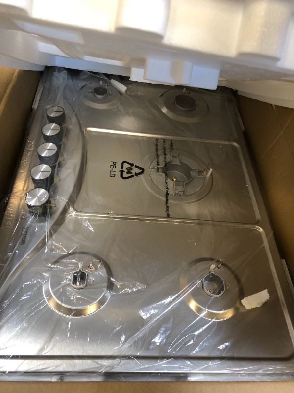 Photo 1 of VEVOR - 30 in. 5 Burners Gas Cooktop Stove Top 12250 BTU Built-in LPG/NG Convertible