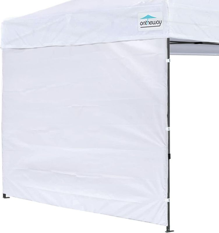 Photo 1 of 10x10 Pop up Canopy, Instant Canopy Tent Sidewall, 1 Pack Sidewall Only (White)