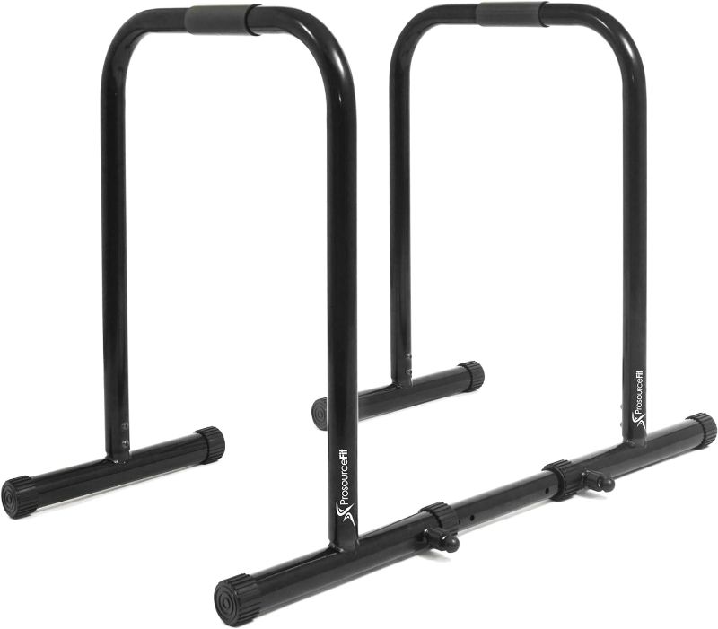 Photo 1 of ProsourceFit Dip Stand Station, Ultimate Heavy Duty Body Bar Press with Safety Connector for Tricep Dips, Pull-Ups, Push-Ups, L-Sits
