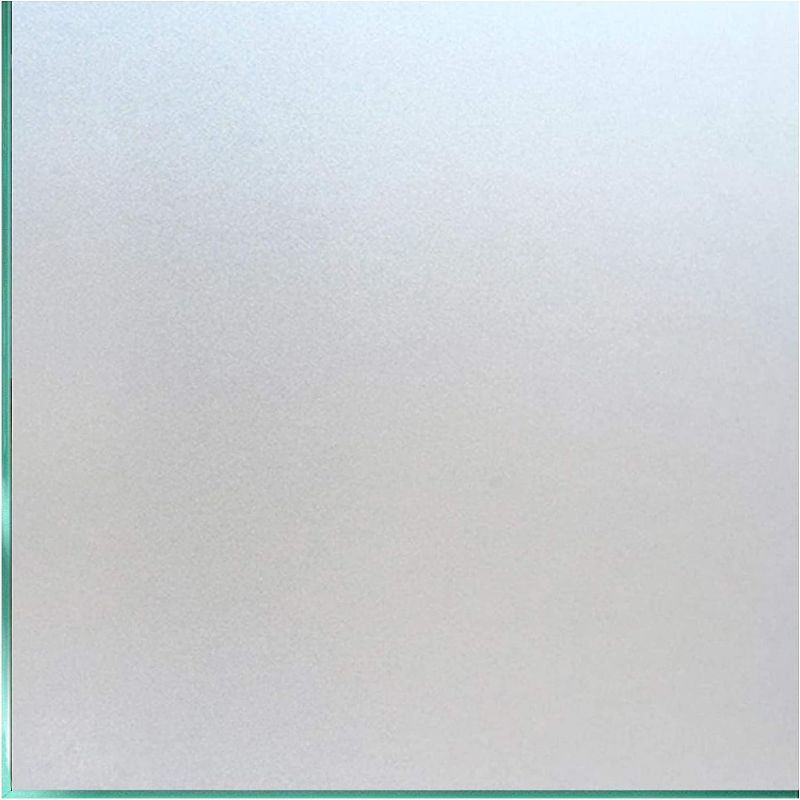 Photo 1 of Coavas Window Film Non Adhesive Frosted Home Office Film Privacy Window Sticker Self Static Cling Vinly Glass Film for Bathroom Office Meeting Room Living Room (Matte White 17.7by78.7 Inch)