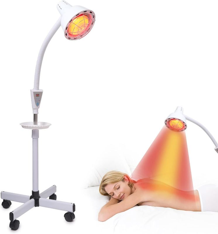 Photo 1 of Infrared Light,White 275W Near Red Infrared Heat Lamp for Relieve Joinpt Pain and Muscle Aches