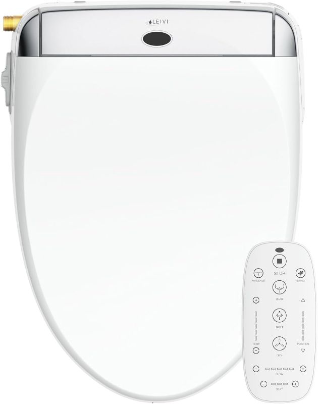 Photo 1 of LEIVI Smart Bidet Toilet Seat with Wireless Remote and Side Panel