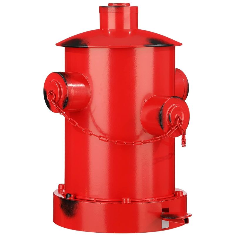 Photo 1 of Fire Hydrant Trash Can Retro Creative Garbage Can with Inner Bucket Large