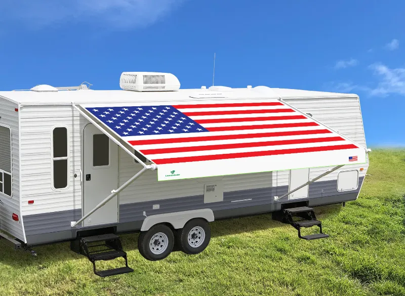 Photo 1 of Leaveshade RV Awning Fabric Replacement - USA Flag