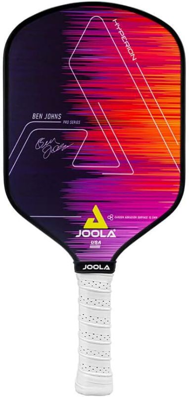 Photo 1 of  Ben Johns Hyperion CAS Pickleball Paddle - Carbon Abrasion Surface with High Grit & Spin, Sure-Grip Elongated Handle, Pickleball Paddle with Polypropylene Honeycomb Core, USAPA Approved