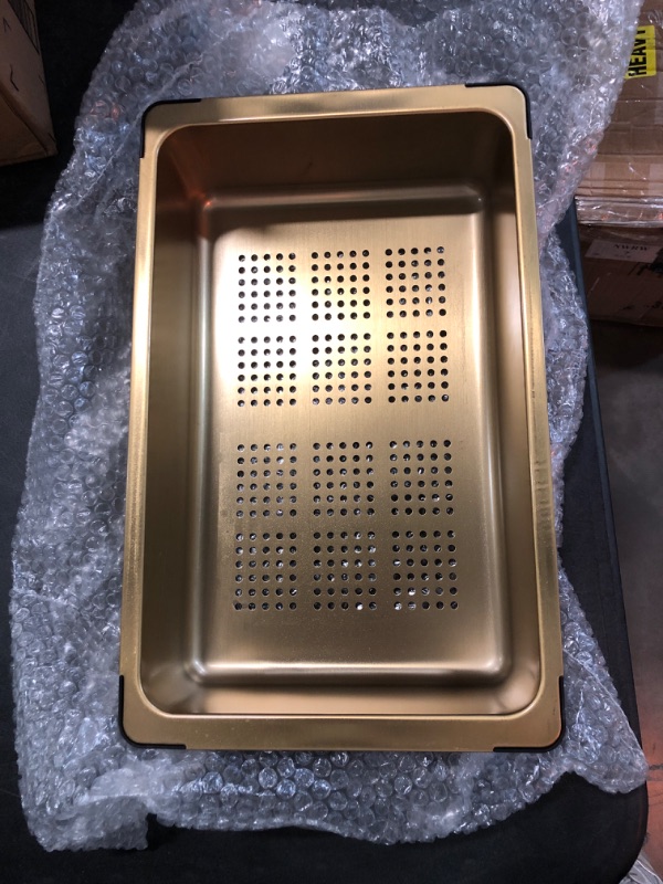 Photo 2 of STAINLESS GOLD PERFORATED TRAY 