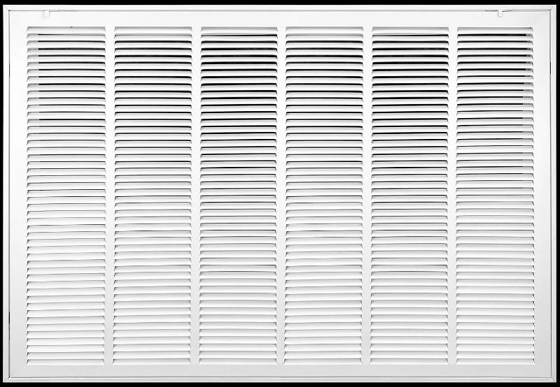 Photo 1 of 30"W x 20"H [Duct Opening Size] Steel Return Air Filter Grille [Removable Door] for 1-inch Filters