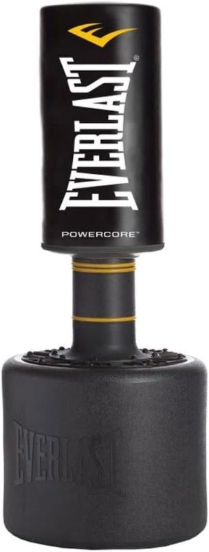 Photo 1 of Everlast Powercore Fitness Heavy Duty Training Bag with Glove, Ab Roller, Speed Rope, and High Density Base for Mixed Martial Arts