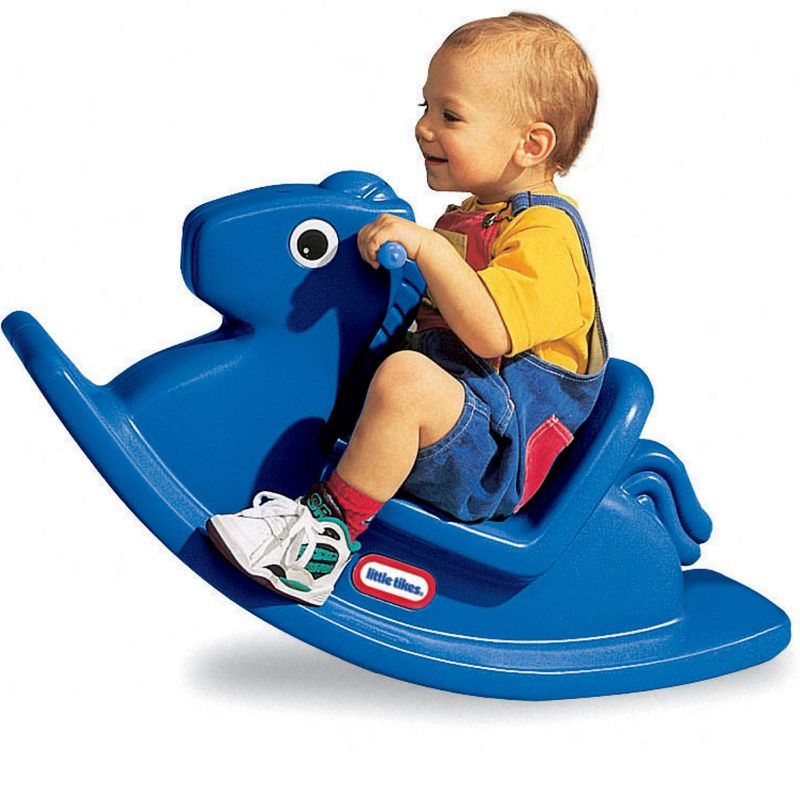 Photo 1 of Little Tikes Outdoor & Indoor Balance Rocking Horse for Toddlers, Girls Boys, Blue