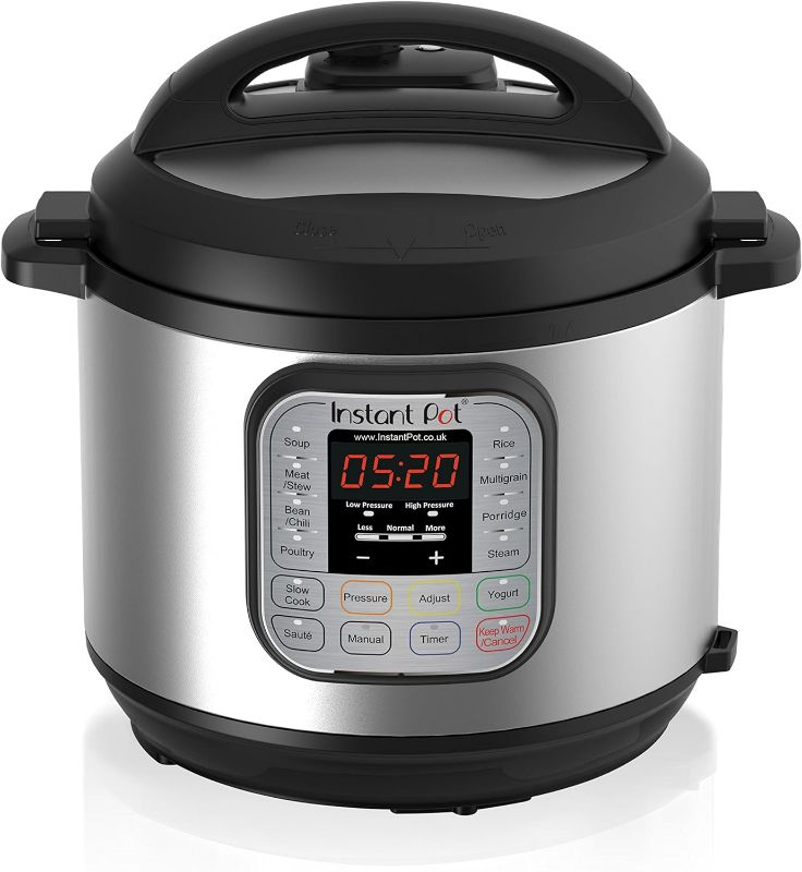 Photo 1 of Instant Pot Duo 7-in-1 Electric Pressure Cooker, Slow Cooker, Rice Cooker, Steamer, Sauté, Yogurt Maker, Warmer & Sterilizer, Includes App With Over 800 Recipes, Stainless Steel 6quarts