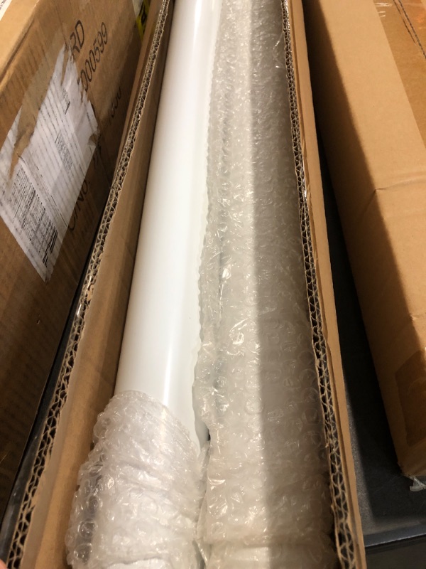 Photo 1 of Shepherd Hardware 8577E 27-1/2-Inch to 43-Inch Adjustable Steel Furniture Legs for Desks and Tables, White - 4-Pack
