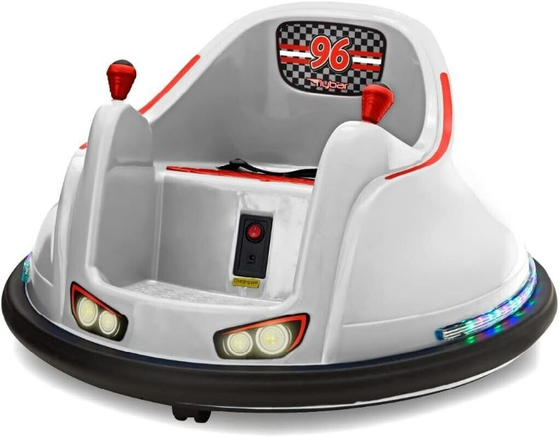 Photo 1 of Flybar 6V Bumper Car, Battery Powered Ride On, Fun LED Lights, Includes Charger, Red