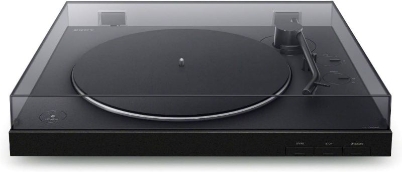 Photo 1 of Sony PS-LX310BT Belt Drive Turntable: Fully Automatic Wireless Vinyl Record Player with Bluetooth and USB Output Black