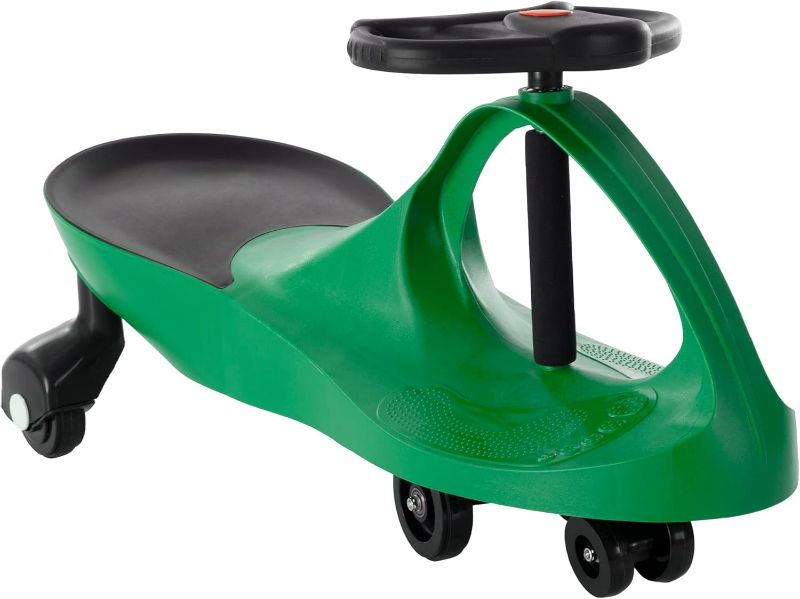 Photo 1 of Wiggle Car Ride on Toy - No Batteries, Gears, or Pedals - Just Twist, Swivel, and Go - Outdoor Ride on for Kids 3 Years and Up by Lil' Rider (Green), Large