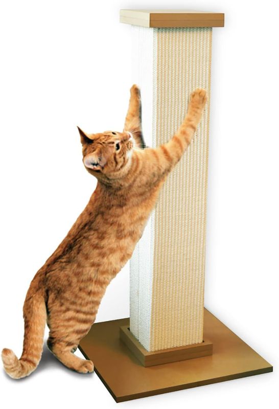 Photo 1 of SmartCat Ultimate Scratching Post – Beige, Large Tower - Sisal Fiber, Simple Design - For All Cats