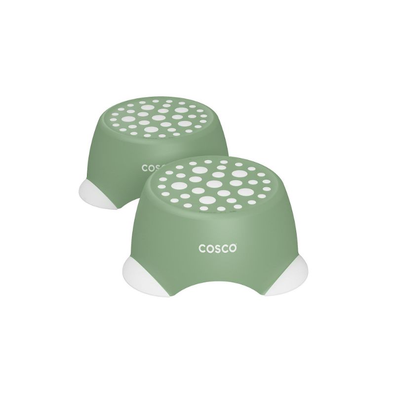 Photo 1 of Cosco, Kids' One-Step Small Step Stool, Green, 2-Pack