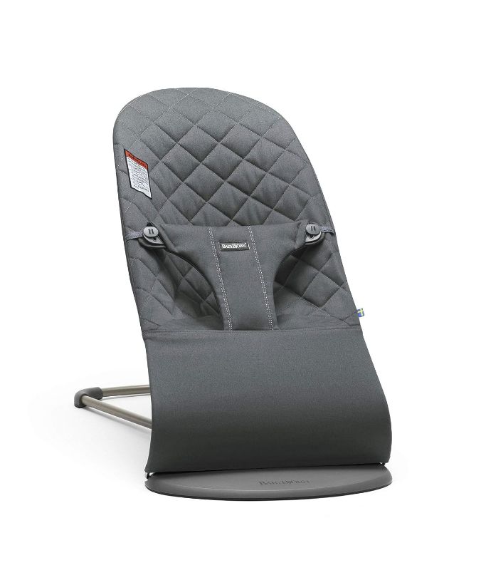 Photo 1 of BabyBjörn Bouncer Bliss, Cotton, Classic Quilt, Anthracite