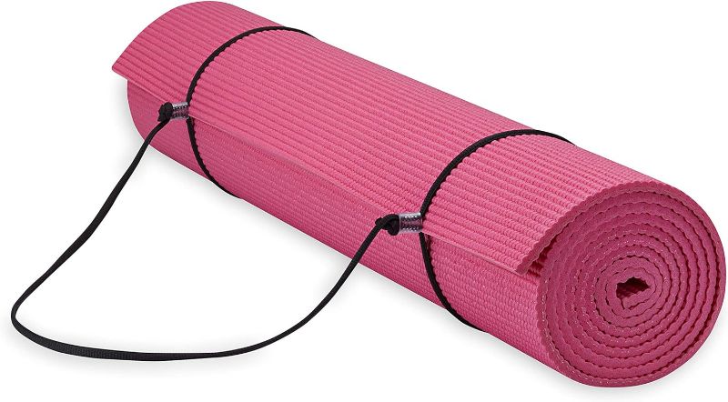 Photo 1 of Gaiam Essentials Premium Yoga Mat with Yoga Mat Carrier Sling