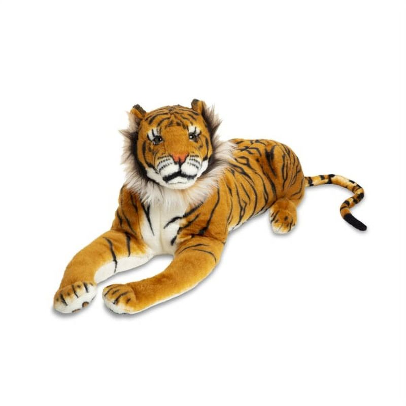 Photo 1 of Melissa & Doug Giant Tiger - Lifelike Stuffed Animal