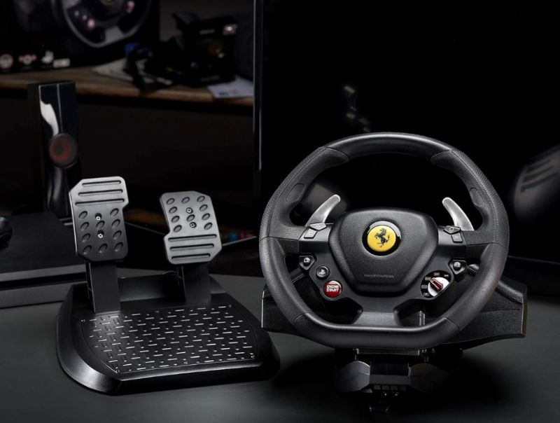 Photo 2 of Thrustmaster T80 Ferrari 488 GTB with Pedals (Compatible with PS5,PS4,PC)