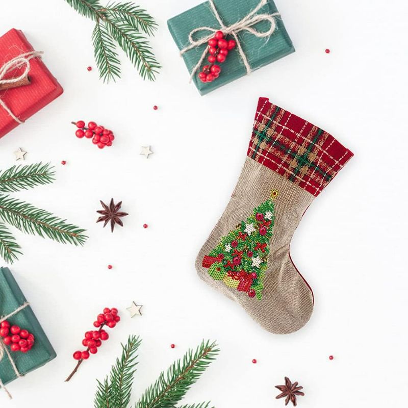 Photo 1 of Christmas Stocking Xmas Socks Candy Gift Bag (A)