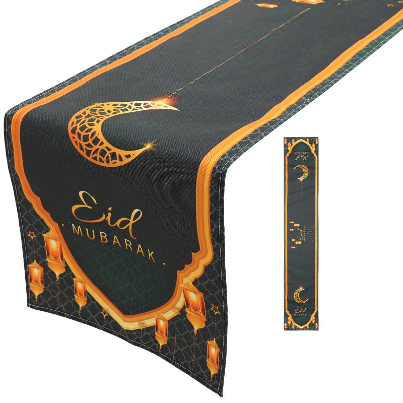 Photo 1 of Ramadan Table Runner Eid Mubarak Dining Table Runner Ramadan Mubarak Decoration