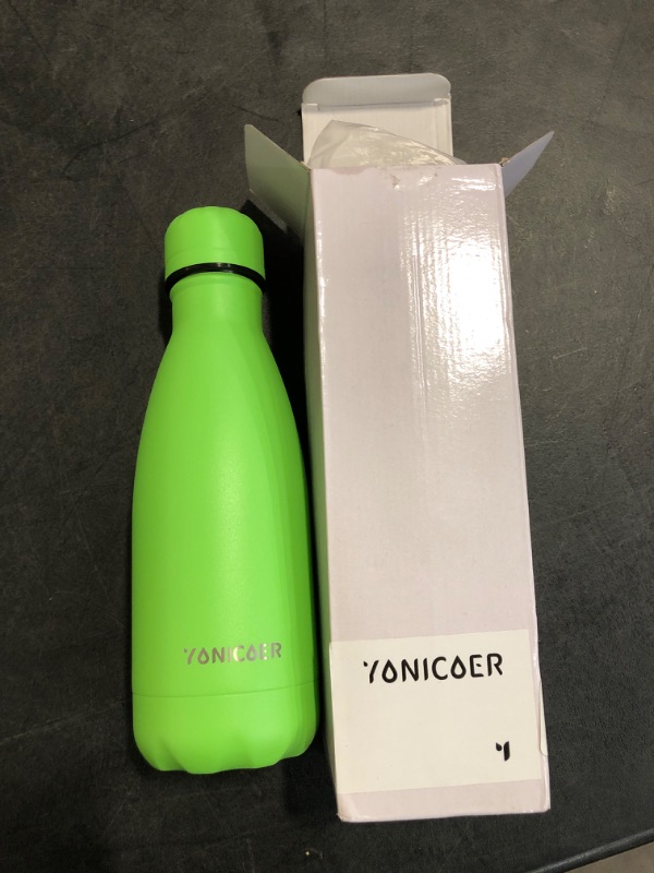 Photo 2 of Insulated Water Bottle,YONICOER 12Oz Double Walled Stainless Steel Metal Water Bottles, Vacuum Thermo Flasks for Daily Use, Sports, Gym, Travel,School