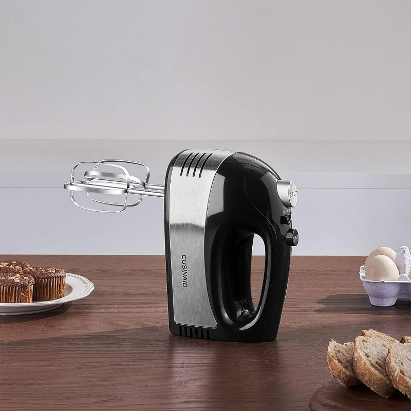 Photo 1 of Hand Mixer Electric, Cusinaid 5-Speed Hand Mixer with Turbo Handheld Kitchen Mixer 