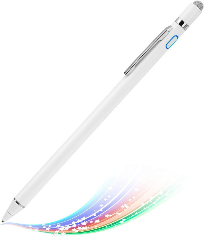 Photo 1 of Stylus Pencil for Amazon Fire HD 10 Pen, EDIVIA Active Stylus Pen with 1.5mm Ultra Fine Metal Tip Pen Stylus for Amazon Fire HD 10 Drawing and Sketching Pencil,White