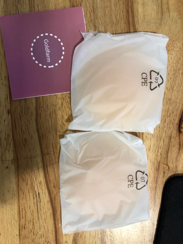 Photo 1 of Goldfarm Nipple Covers,Silicone Breast Pasties for Women Invisible Adhesive Bra Petals Reusable Nippleless Bras 2 Pairs