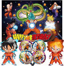 Photo 1 of Dragon Ball Backdrop,Dragon Ball Z Birthday Party Banner Background for Photography Children Birthday Party Decoration Supplies, Multicolor