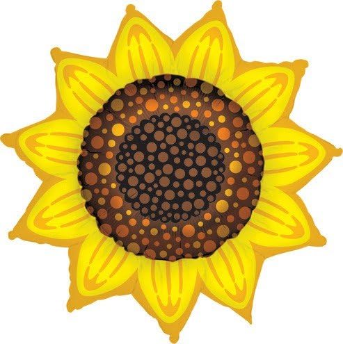 Photo 1 of Sunflower Mylar Balloon 2Pcs