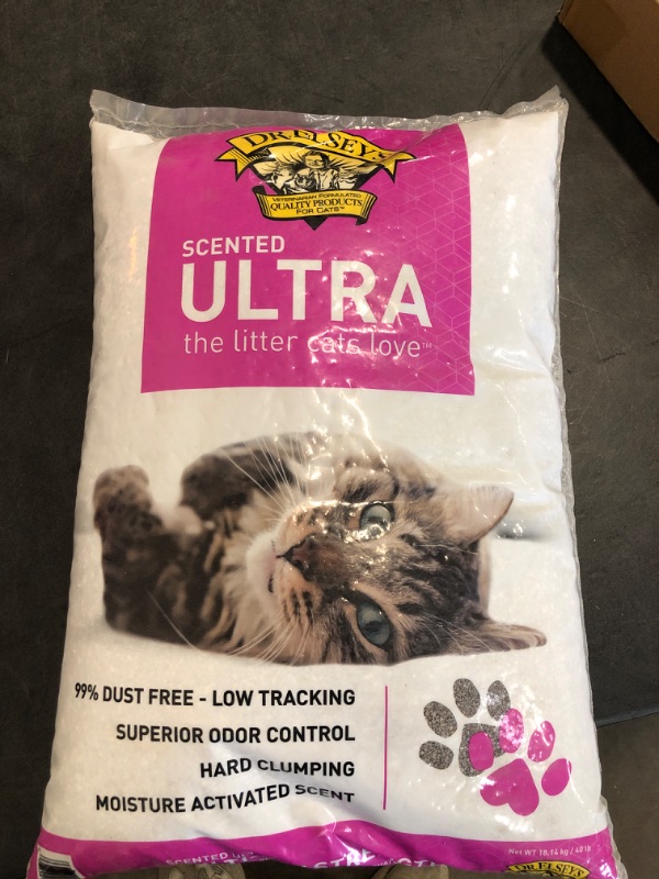 Photo 2 of Dr. Elsey's Premium Clumping Cat Litter | Ultra Scented | 99.9% Dust-Free, Low Tracking, Hard Clumping, Superior Odor Control, Natural Ingredients & Moisture-Activated Scent  40LBS