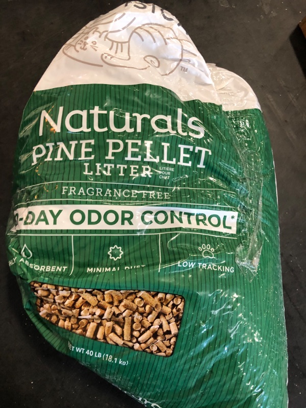 Photo 2 of ExquisiCat Naturals Multi-Cat Pine Pellet Cat Litter - Unscented, Low Dust, Low Tracking, Natural