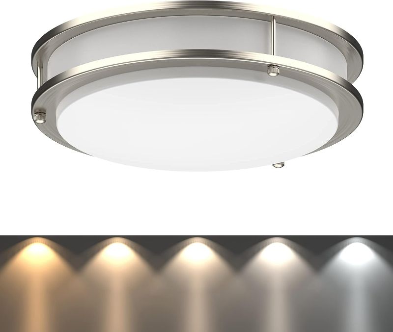 Photo 1 of DYMOND LED Ceiling Light Flush Mount Dimmable Adjustable Light Color (2700K/3000K/3500K/4000K/5000K) 5-in-1 Selectable CCT (10 inches)
