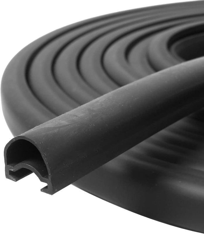 Photo 1 of RV Slide Out Seal 1 * 15/16 Inch * 35' D-Seal Wiper Weather Stripping 018-312-EKD Replacement for RV Camper Slideout System Black Rubber
