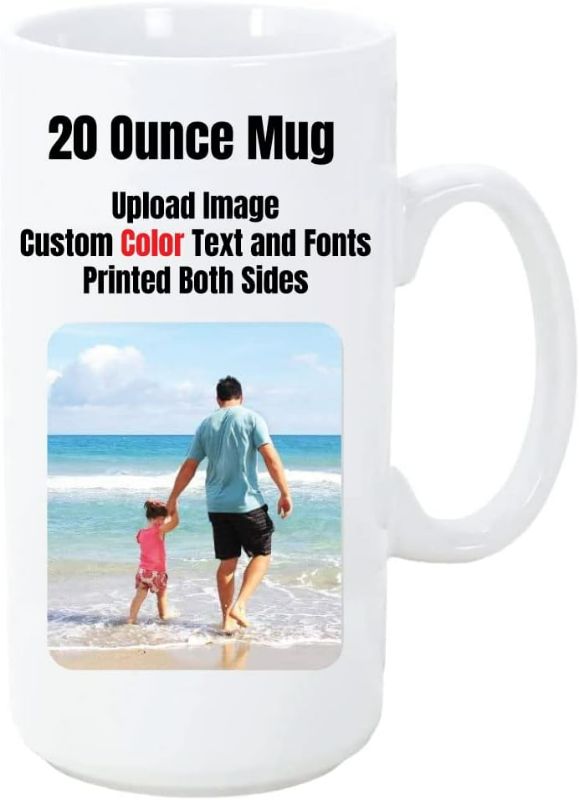 Photo 1 of Custom 20 ounce Coffee Mug Personalize Made to Order
