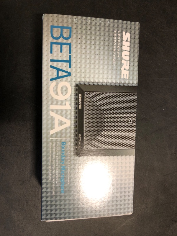 Photo 2 of Shure BETA 91A Kick Drum Microphone - Half-Cardioid Condenser Mic with Integrated Preamplifier and XLR Connector, Low Profile Design - Maximize Setup Efficiency While Minimizing Stage Clutter