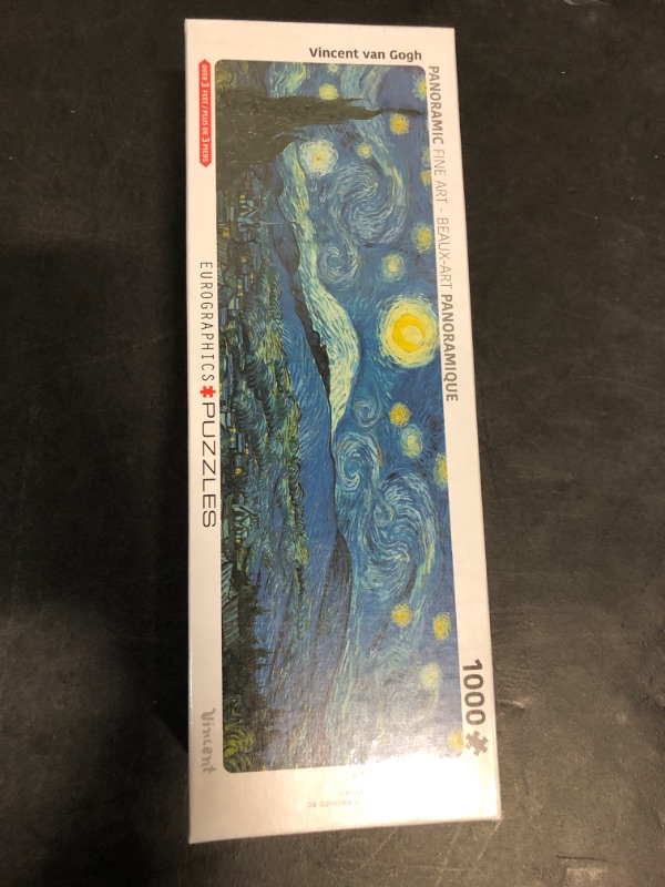 Photo 2 of EuroGraphics Starry Night Panorama (Expanded from Original) by Vincent Van Gogh 1000-Piece Puzzle