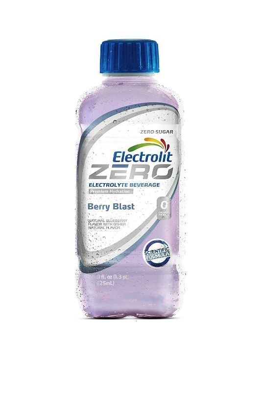 Photo 1 of Electrolit Electrolyte Hydration & Recovery Drink, 21oz, ZERO Berry Blast, 12 Pack