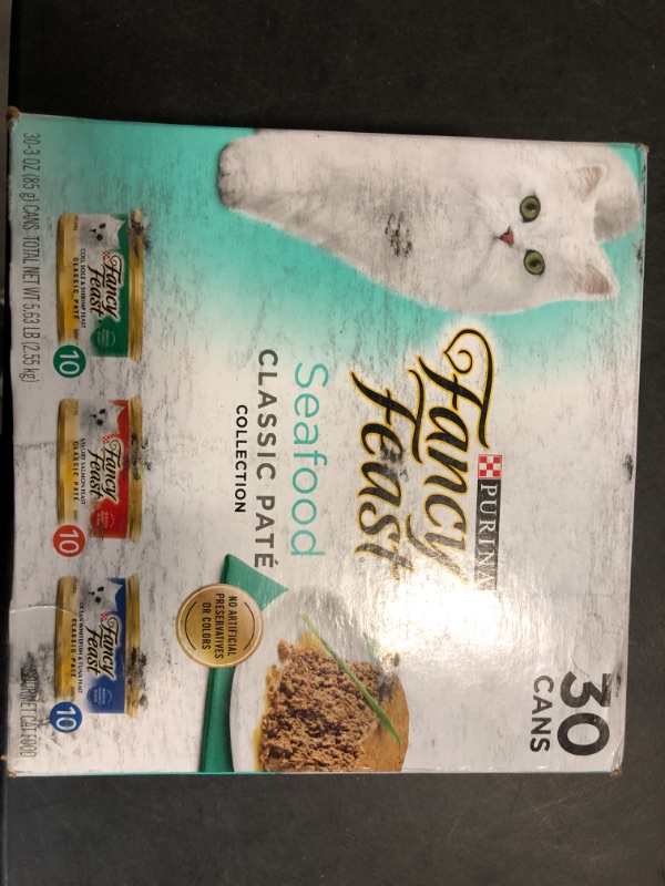 Photo 2 of Fancy Feast Classic Pate Wet Cat Food Seafood Variety Pack - 30 ct