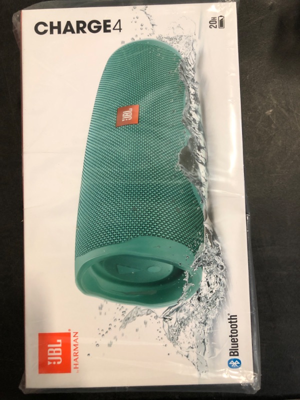 Photo 2 of JBL Charge 4 - Waterproof Portable Bluetooth Speaker - Teal