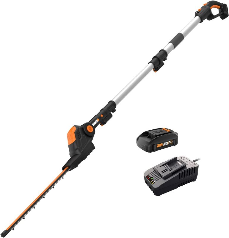 Photo 1 of WORX WG252 20V Power Share 2-in-1 20" Cordless Hedge Trimmer (Battery & Charger Included)
