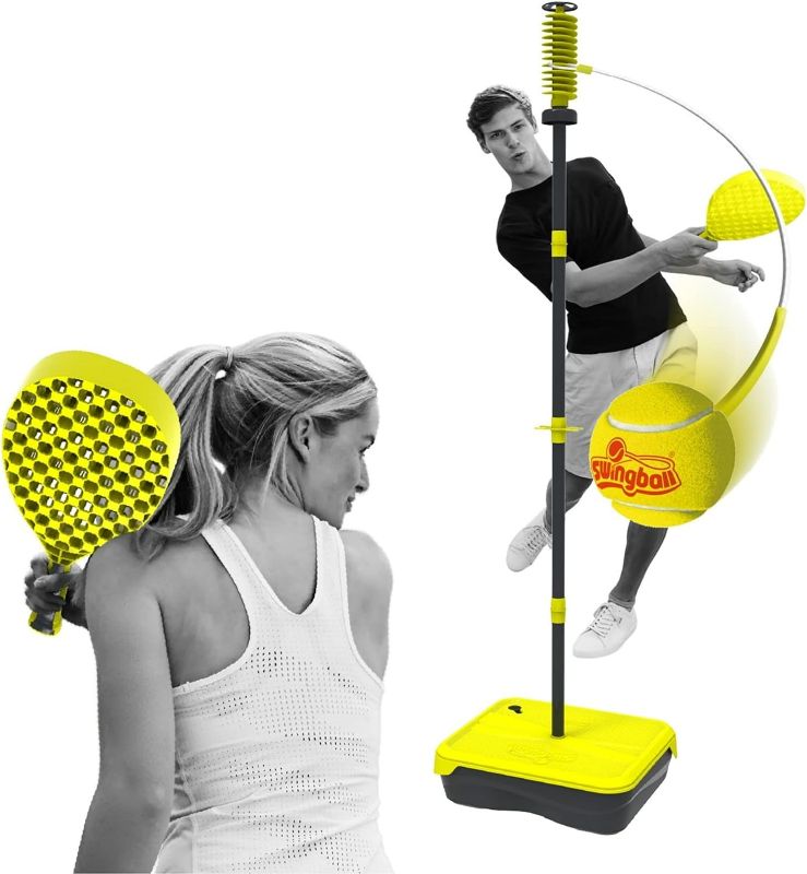 Photo 1 of Swingball Pro Portable Tether Tennis Set: Great for Tennis, Pickleball & More! 5.5+ Ft Pole, Pro Gear, Real Ball, Indoor/Outdoor, Ages 6+
